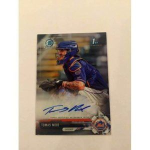 2017 Bowman Chrome Tomas Nido Mets - Prospect Autographs #CPA-TN (019)
